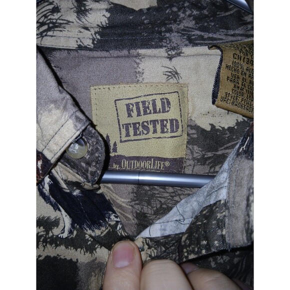 Field Tested By Outdoor Life Shirt Bird Hunting Print Men's Small (34/36) Cotton - Picture 3 of 16